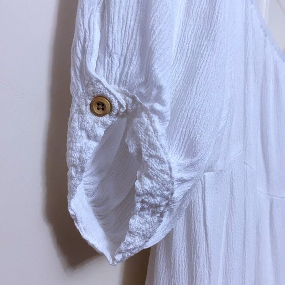 Shop Neighbor by In The Beginning Mini Peasant Dress - Picture 3 of 5